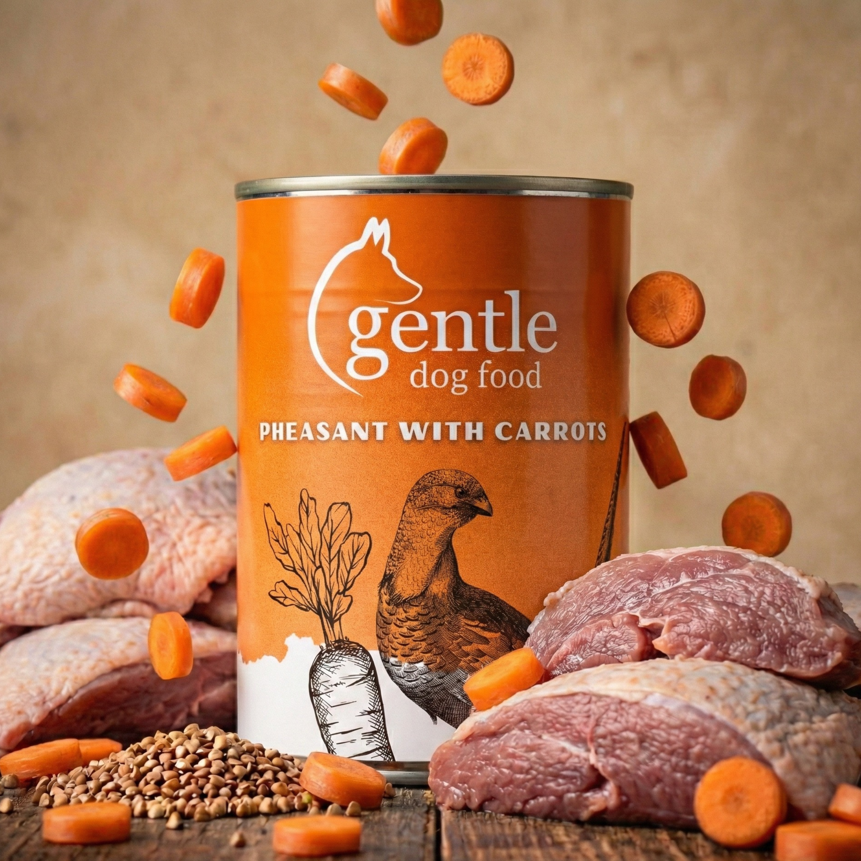 Pheasant & Carrots Tinned Dog Food
